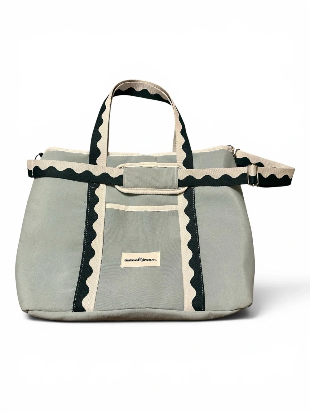 Rivie Green Business & Pleasure Canvas Tote Bag